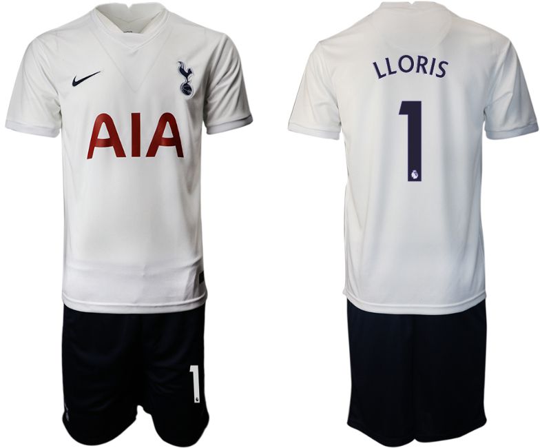 Men 2021-2022 Club Tottenham home white #1 Nike Soccer Jersey->tottenham jersey->Soccer Club Jersey